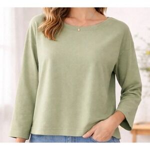 Pacific Cotton San Francisco‎ Boxy Slouchy Oversized Cotton Top SZ -S USA Made